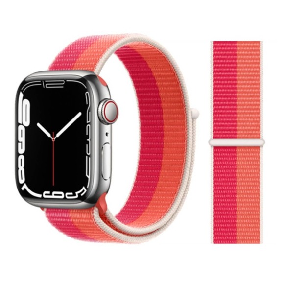 NEW BAND Nectarine Peony Strap Loop For Apple Watch - Picture 1 of 4